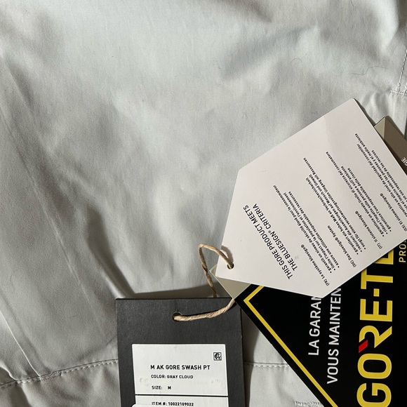 Burton Men's AK Swash pants NWT gore Tex size medium grey cloud snowboard - Picture 5 of 11